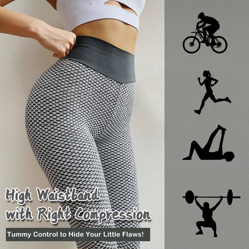 TIK Tok Leggings Women Butt Lifting Workout Tights Plus Size Sports High Waist c Light Grey