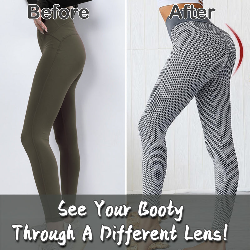 TIK Tok Leggings Women Butt Lifting Workout Tights Plus Size Sports High Waist c Light Grey