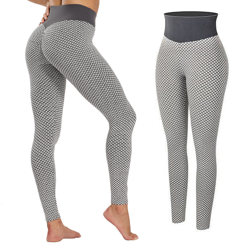 TIK Tok Leggings Women Butt Lifting Workout Tights Plus Size Sports High Waist c Light Grey