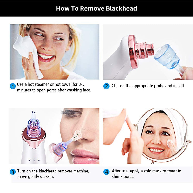 Electric Blackhead Remover Pore Vacuum Suction Diamond Dermabrasion c